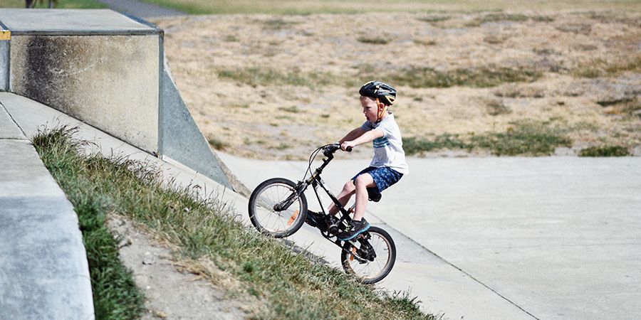 Kinderspaß beim Fahrradfahren