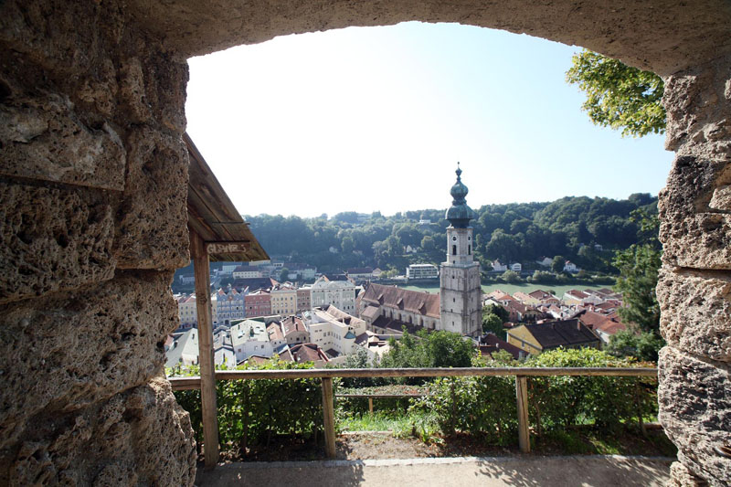 Blick auf die Altstadt Burghausen