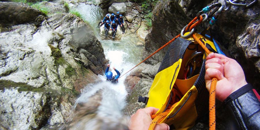 Wildwasserabenteuer beim Canyoning