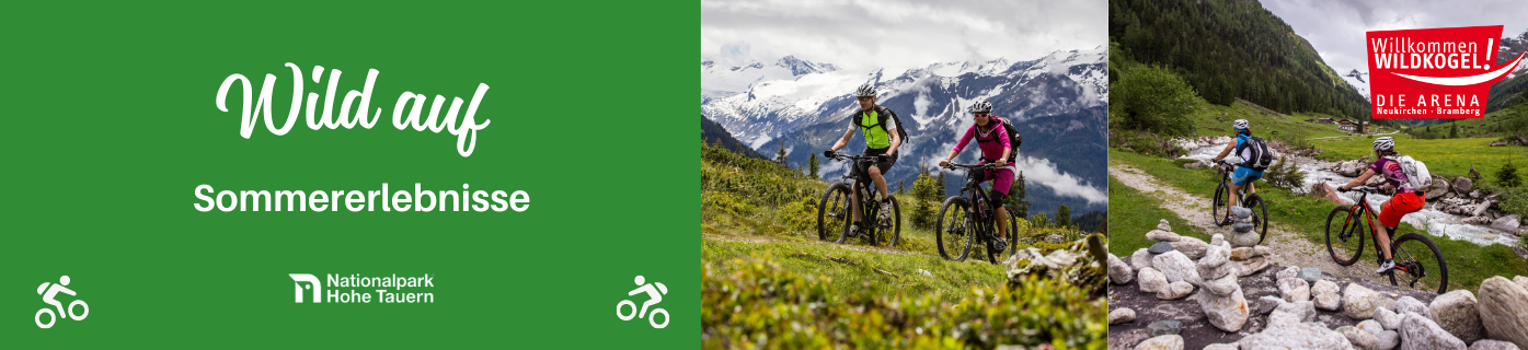 Fahrradfahren in der Wildkogel Arena