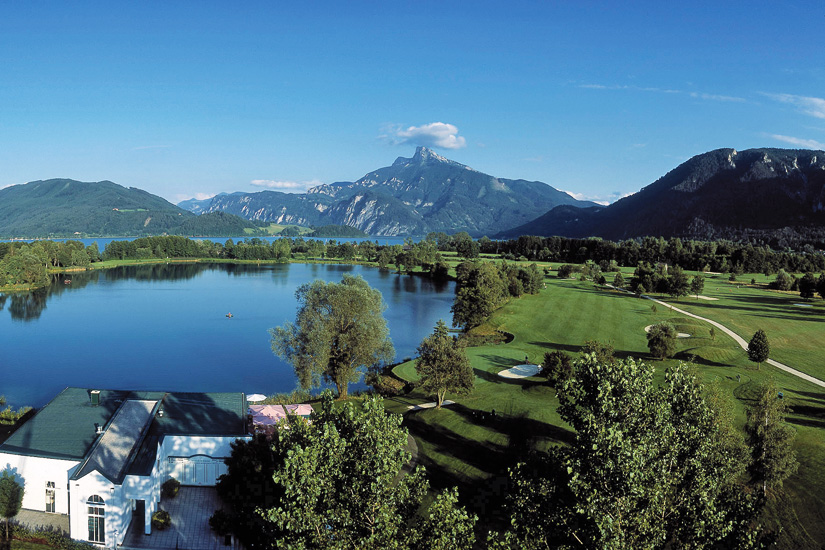 Schöner Golfplatz am Mondsee