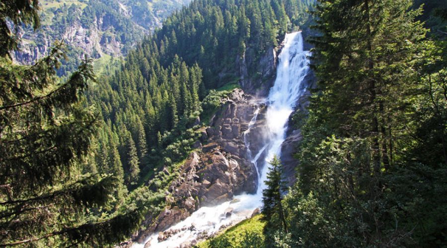 Krimmler Wasserfälle am Start des Tauernradwegs