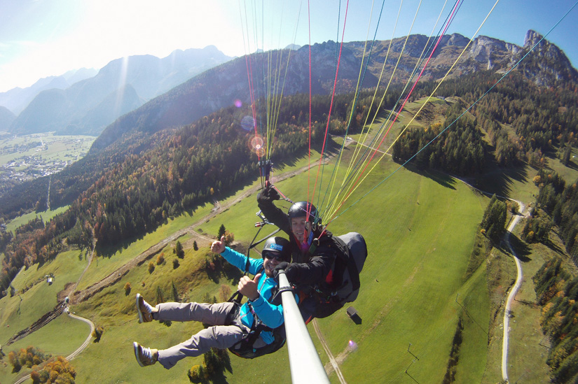 Paragleiten über das Salzburger Saalachtal