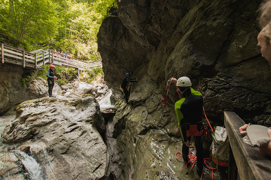 Canyoning in der Seisenbergklamm