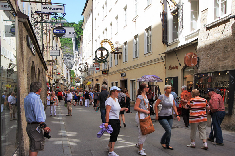 Einkaufen in der Getreidegasse