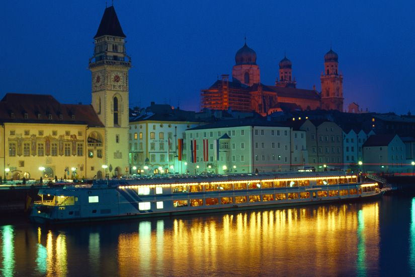 Schiffsfahrt in Passau auf der Donau